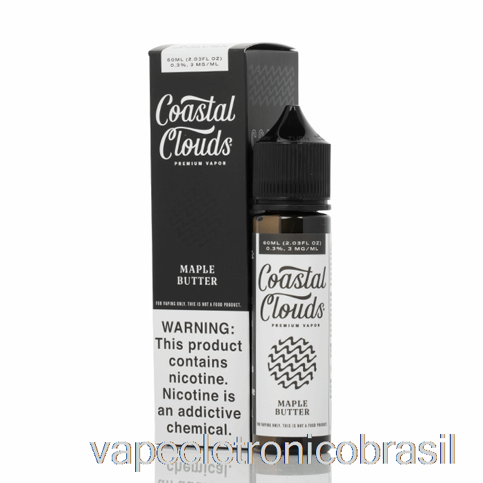 Vape Eletrônico Maple Butter - Nuvens Costeiras Co. - 60ml 0mg